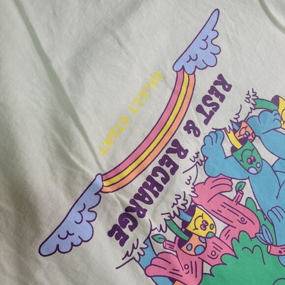 NEW XL REST RECHARGE RETREAT ZUMIEZ ART MUSHROOM TREE TSHIRT extra large NWT - Picture 9 of 12